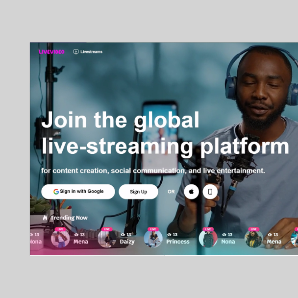 Comprehensive Live Streaming Platform